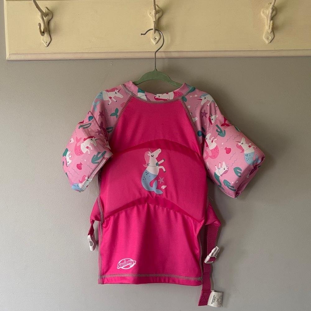 Swim Waves Pink Unicorn Floaties 4-6 Years Summer Pool Swim